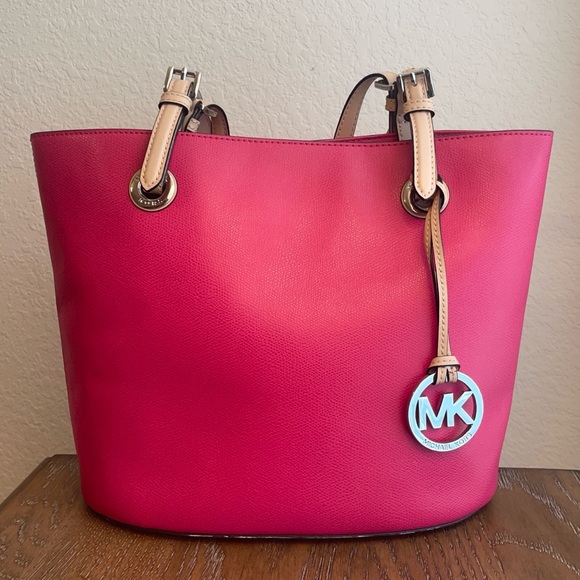 Michael Kors Hot Pink Tote Bag - Picture 1 of 15